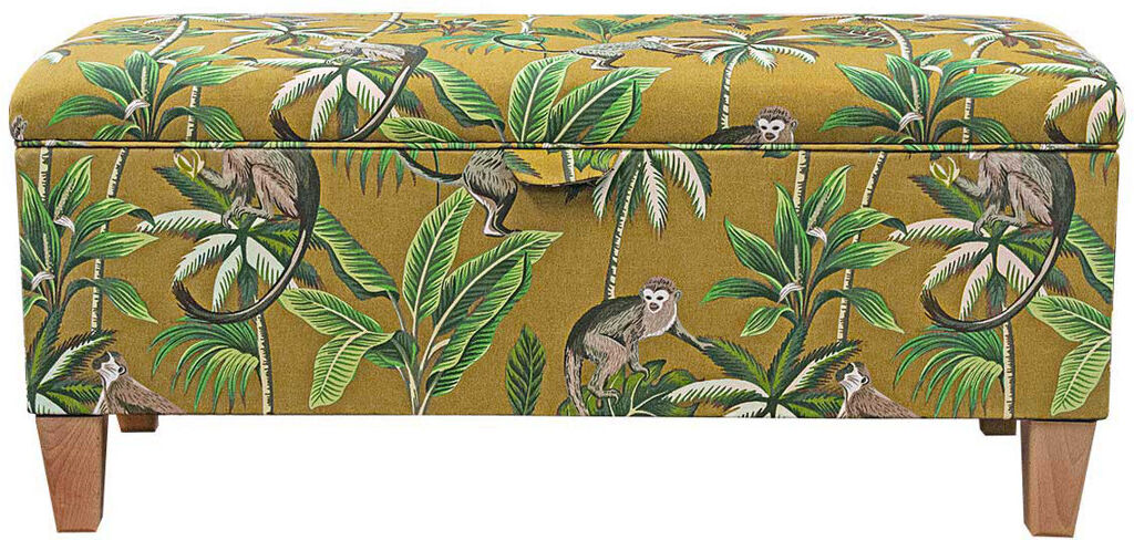 Beaumont 100cm Storage Bench Monkey Ochre 101cm W X 40cm D
