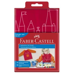 FABER-CASTELL unisex Kinder Malschürze rot/orange