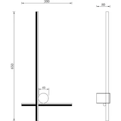 Zuma Line 003064-030964 LED Wandleuchte MILL integrierte LED-Quelle
