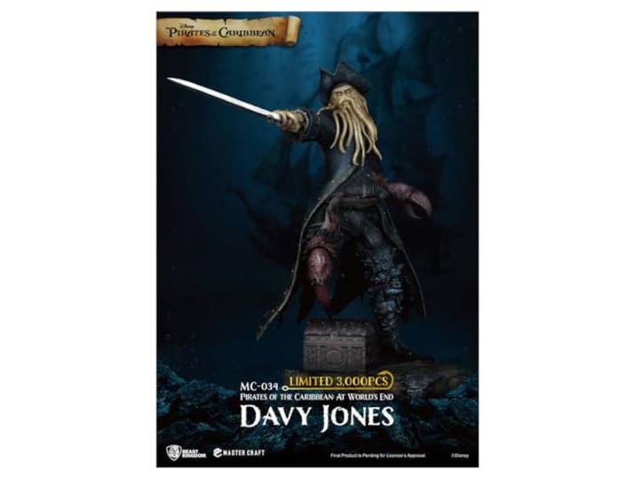 Beast Kingdom Pirates of the Caribbean: At World's End Master Craft Davy Jones, Veelkleurig, (MC-034)