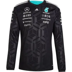 adidas Mercedes-AMG Petronas Formel 1 Team Fahrer langarm Trikot Herren KF0148 - black XXL