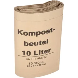 Soennecken Müllsack 20+16x36cm Papier braun 10 Stück