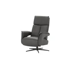 Relaxsessel aus Leder mit verschiedenen Funktionen Lia ¦ grau ¦ Maße (cm): B: 78 H: 106 T: 84.0