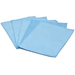 Glastuch Brillenputztuch 15x20 cm blau 5 Stück/Pack auch für Tablets, Smartphones, Ferngläser, Bildschirme etc.