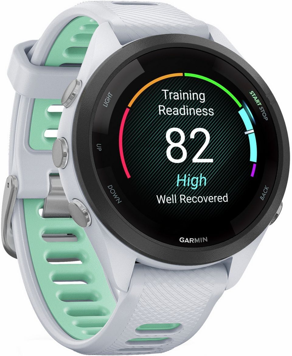 Garmin Forerunner 265S (42mm) GPS Running Smartwatch - Whitestone