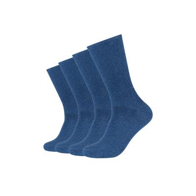 Socken CAMANO "comfort", Gr. 39-42, denim melange, Baumwollmischung, Socken Socken, superweiche Bündchen, venenfreundliche Socken