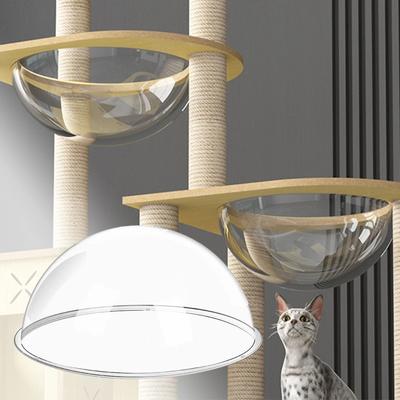 Inspired Finds Clear Space Capsule Cat Bed Dome Cover Replacement For Window Perches And Cat Towers 13.78in
