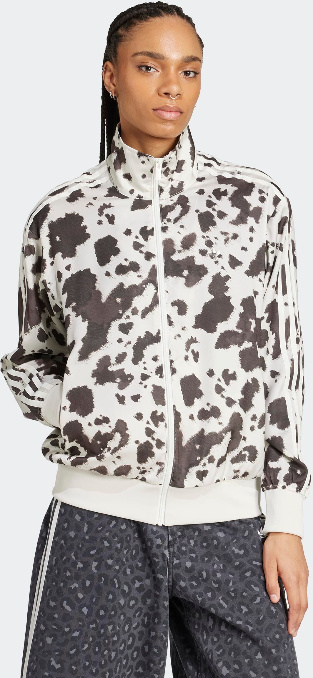 Outdoorjacke ADIDAS ORIGINALS "STN", Damen, Gr. M, multco, oweiß, Obermaterial: 100% Polyester, Jacken Outdoorjacke, für Erwachsene, sportlicher Stil, aus Polyester multco, oweiß M