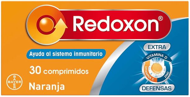 Redoxon Extra Defensas 30 Comprimidos efervescentes Laranja.