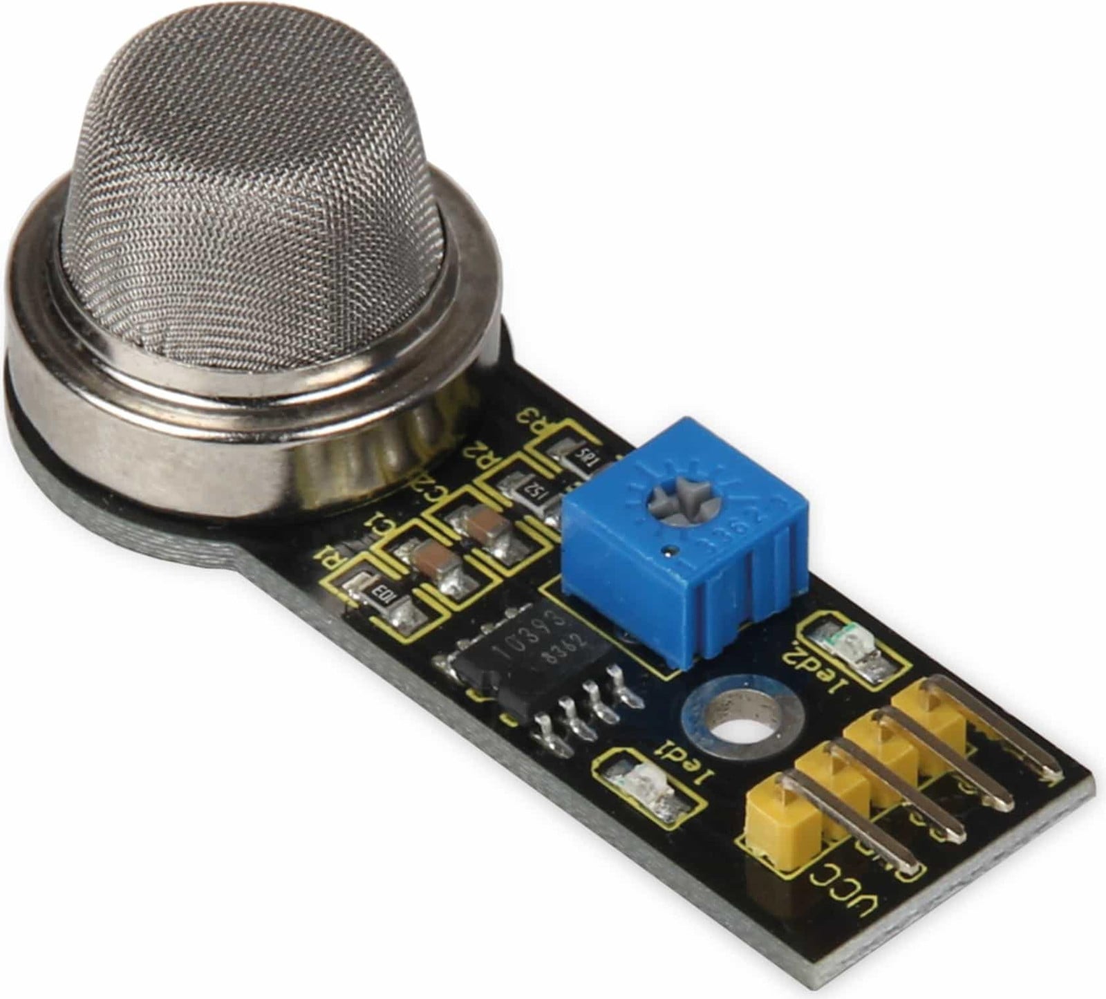 Joy-iT SEN-MQ5 gassensor compatibel met Arduino en Raspberry Pi zwart B: 52 mm, D: 20 mm