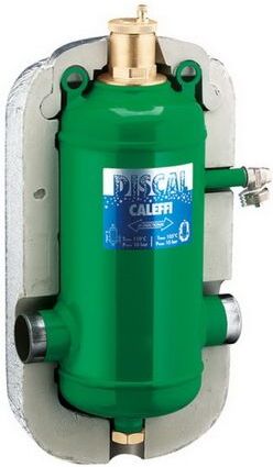 Caleffi Discal Mikroblasenabscheider 551063 DN 65, Stahl-Gehäuse, Schweißanschlüsse, mit Isolierung