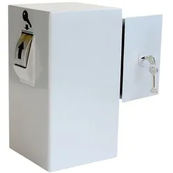 EICHNER Schlüssel-Annahme »Dropbox Einwurf links« 215 x 175 x 395 mm grau, 21.5x39.5x17.5 cm
