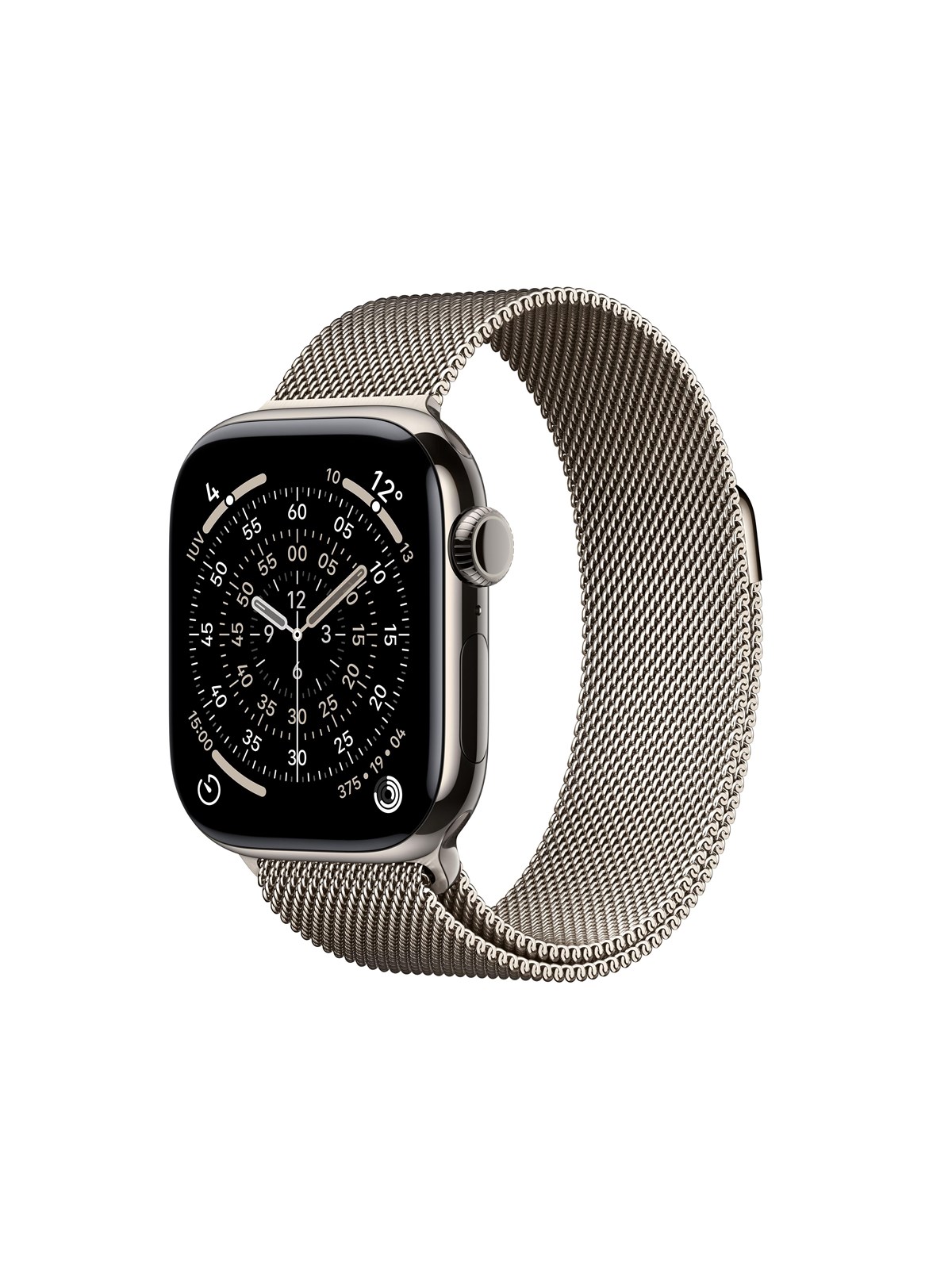 Apple Watch Series 11 GPS + Cellular 42mm Natural Titanium Case with Natural Milanese Loop