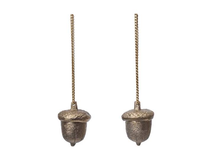 Ferm Living Suspension décorative Acorn, lot de 2 Laiton