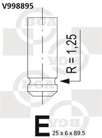 Bga Auslassventil V998895 Für Smart