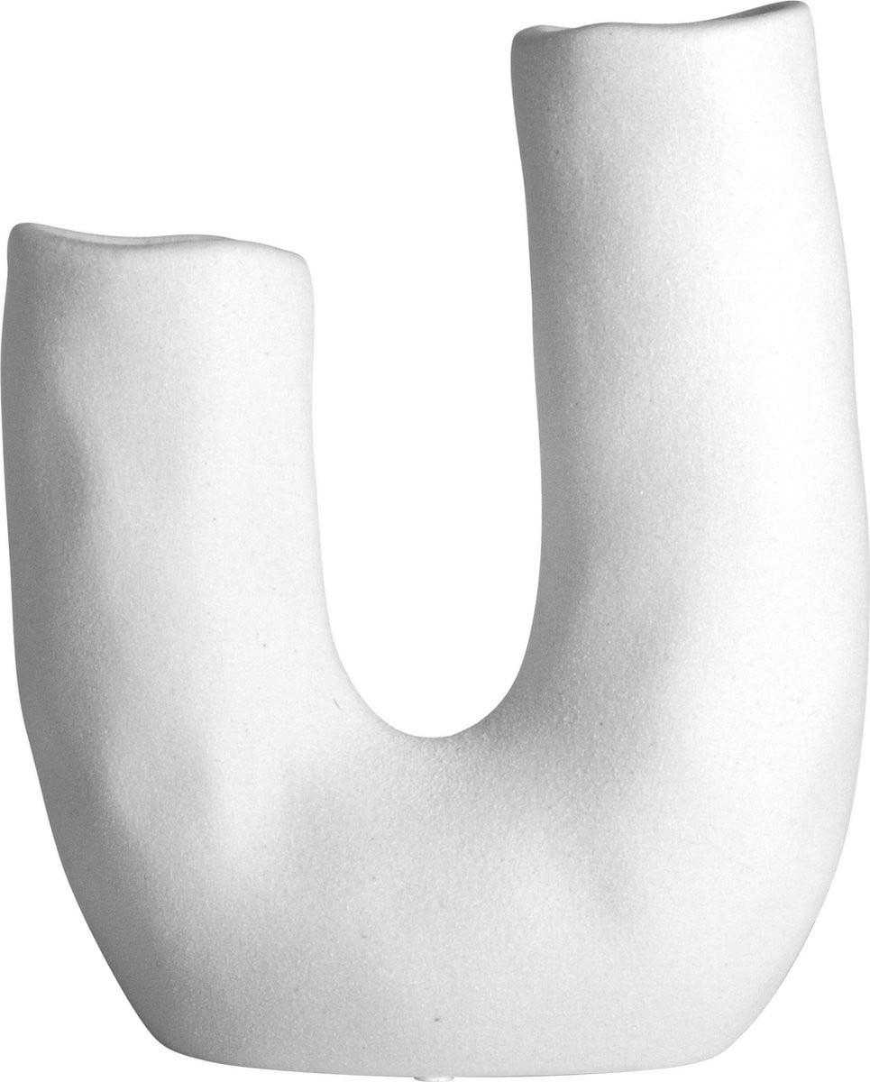 Gusta - Vaas in U-vorm Uvana - Wit