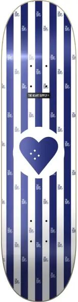 Skateboard Deck Heart Supply Round Logo (8.25" - Stripes)