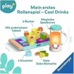 Ravensburger Play+ Getränke-Spiel-Set: Cool Drinks – Pretend Play Set, Spielzeug ab 18 Monate
