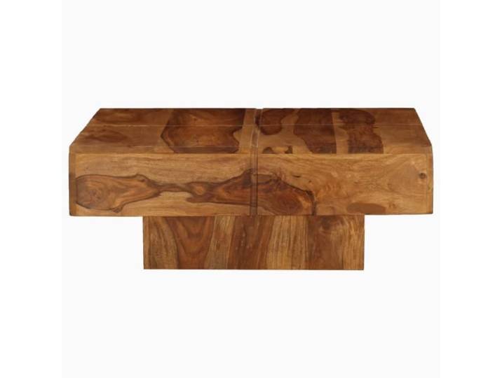 KAI Table basse Bois massif de Sesham 80 x 80 x 30 cm