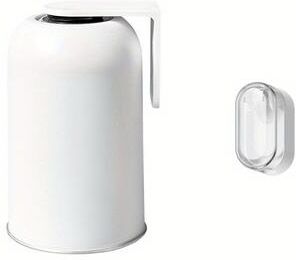 Multisell Products Hub Keep The Bathroom Tidy With Stainless Steel Mouthwash Cup, Non Perforated Toothbrush Holder, And Toiletries Storage Box white