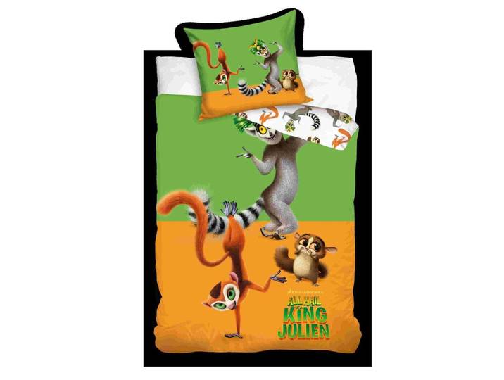 King Julian Dekbedovertrek -140 x 200 cm - katoen