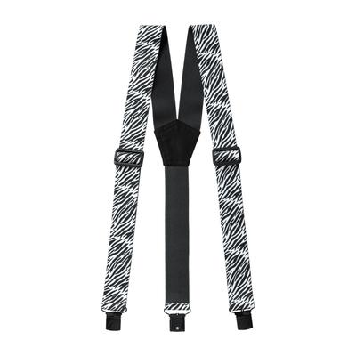 Hosenträger MAIER SPORTS "Zoozeal", Damen, schwarz-weiß (gestreift), Kunstfaser, Hosenträger, Unisex, Länge verstellbar, hochwertiger Clipverschluss