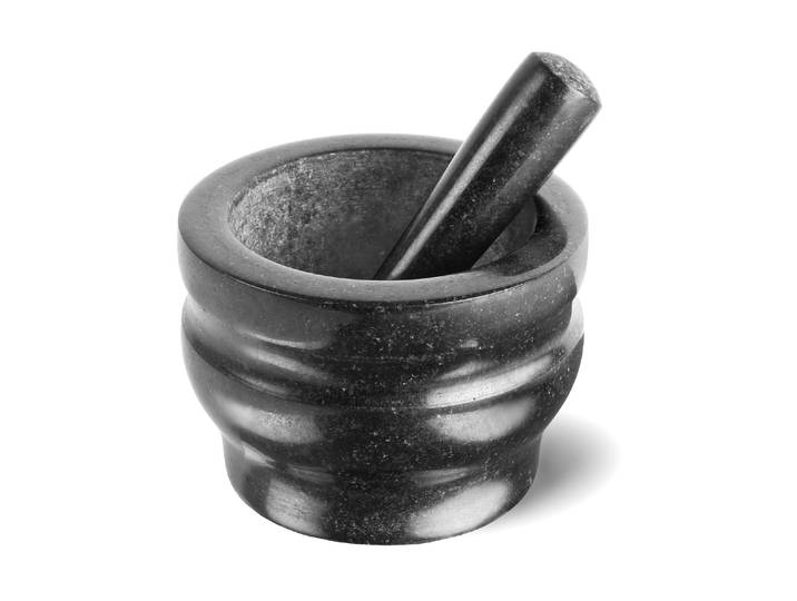 Mörser COLE & MASON Mörser&Stössel Granit 14cm , schwarz, H:16cm Ø:14cm, Granit, Mörser, Mörser