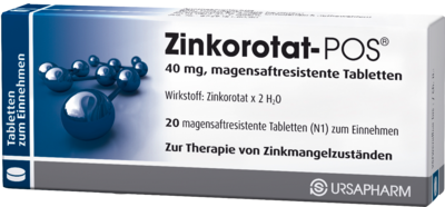 URSAPHARM Arzneimittel GmbH ZINKOROTAT POS magensaftresistente Tabletten 20 St 06340889