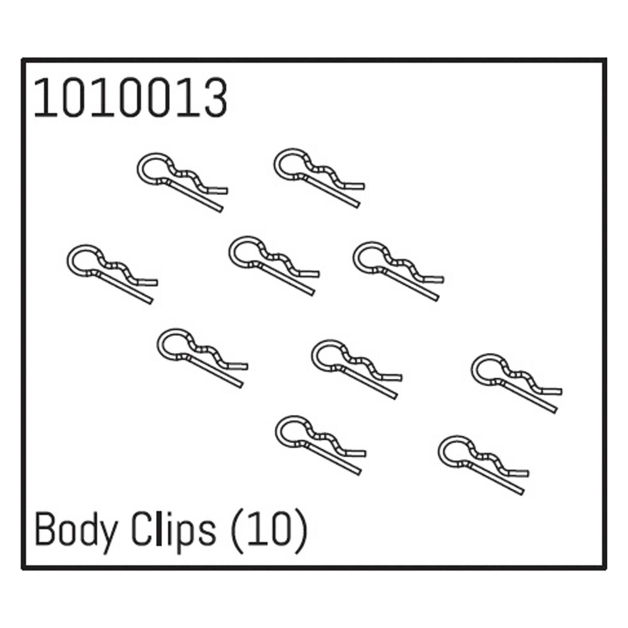 Absima Body Clips (10) (AB1010013)