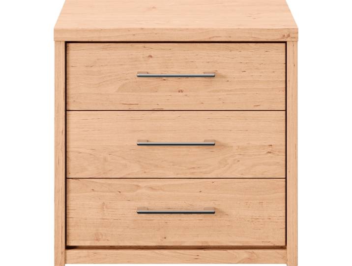 Nachtkommode PRIESS Arnsberg , grau (livorno buche), B:50,5cm H:49cm T:35,5cm, Holzwerkstoff, Sideboards