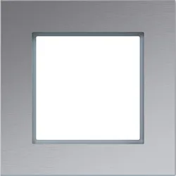 Hager WAD8100AL Rahmen 1fach, A.8, alu matt, Aluminium gebürstet