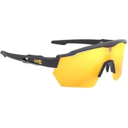 AZR, Unisex, Sportbrille, Race Rx (Black, Gold), Schwarz