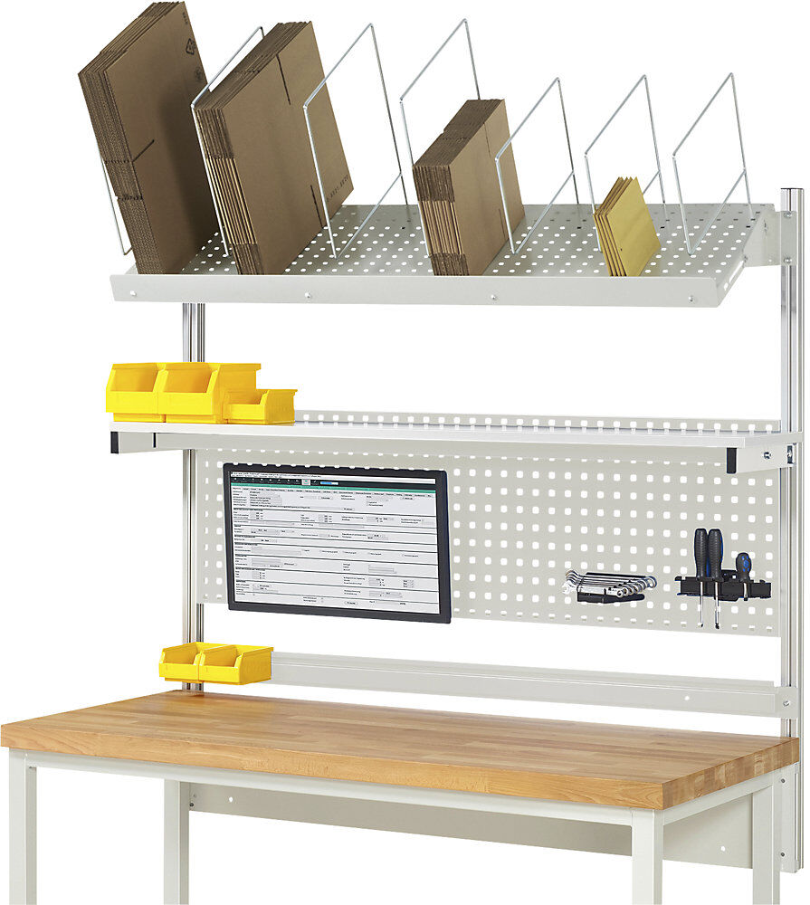 System-Aufbau-Komplettset 3, für Werkbank, Breite 1500 mm RAU