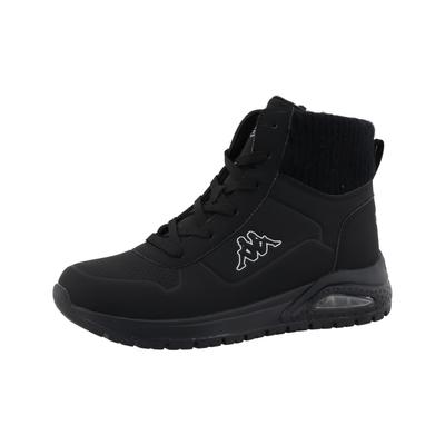 Sneakerboots KAPPA "Caroline", Damen, Gr. 40, gefüttert, schwarz, Synthetik, Schuhe Sneakerboots, Winterschuhe, Schnürboots, Sneaker, gefüttert