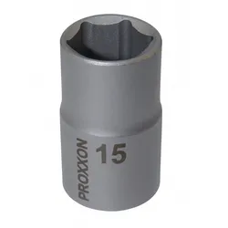 PROXXON 23414 Steckschlüsseleinsatz / Nuss 15mm Antrieb 12,5mm (1/2')