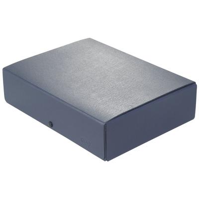 ELBA Dokumentenmappe Hartpappe (RC) 350 g/qm A4 80mm blau Strukturdesign Packung mit 8 Stück