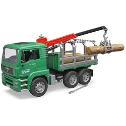 Bruder Man Holztransport-LKW mit Ladekran