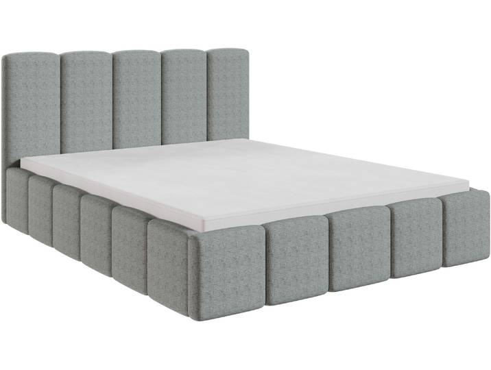 Polsterbett FORTE Bazylides erhältlich in den Breiten 140, 160 & 180cm, inkl. Bettkasten , grau, B:198cm L:220cm, Der Polsterstoff Baltimore aus der Elastron-Kollektion ist ein moderner Strukturstoff mit angenehm weicher Oberfläche und zeitgemässer Optik. Er kombiniert ansprechendes Design mit hoher Strapazierfähigkeit und eignet sich ideal für den täglichen Gebrauch.nDank seiner atmungsaktiven Struktur bietet das Material hohen Komfort bei unterschiedlichen Temperaturen und ist somit ideal für gepolsterte Möbel wie Betten, Sofas und Sessel., Betten, Polsterbett, in verschiedenen Farben erhältlich