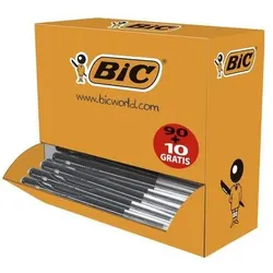 Bic, Schreibstifte, Druckkugelschreiber M10 clic, schwarz, VALUE PACK (100x)