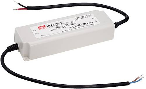 Mean Well LPV-150-15 LED-Trafo Konstantspannung 120W 0 - 8A 15 V/DC nicht dimmbar, Überlastschutz 1St.