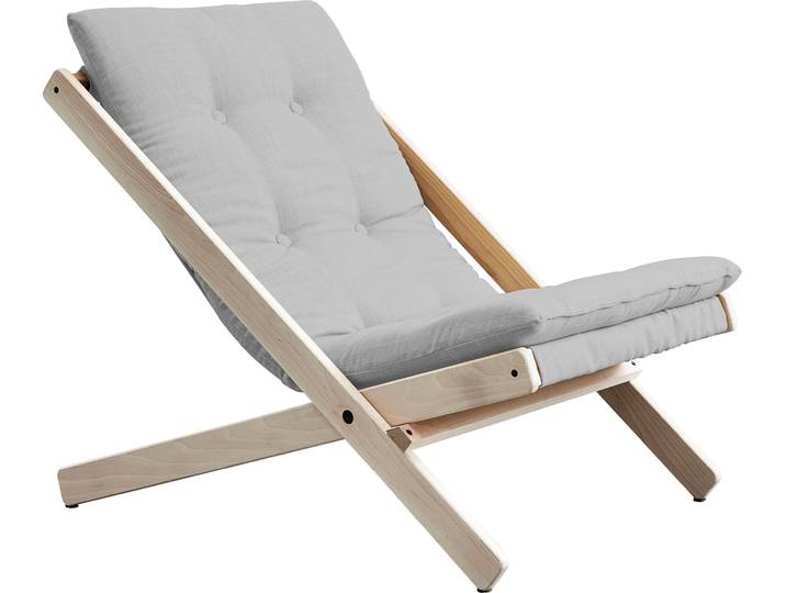Klappstuhl KARUP DESIGN Boogie , grau (hellgrau, natur), Stühle, Klappstuhl, Bezugsqualität 1