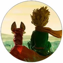 Essbares Papier „Der kleine Prinz und der Fuchs“ — Ø 19,5 cm