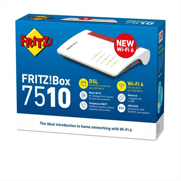 FRITZ! Box 7510-bianco / Rosso