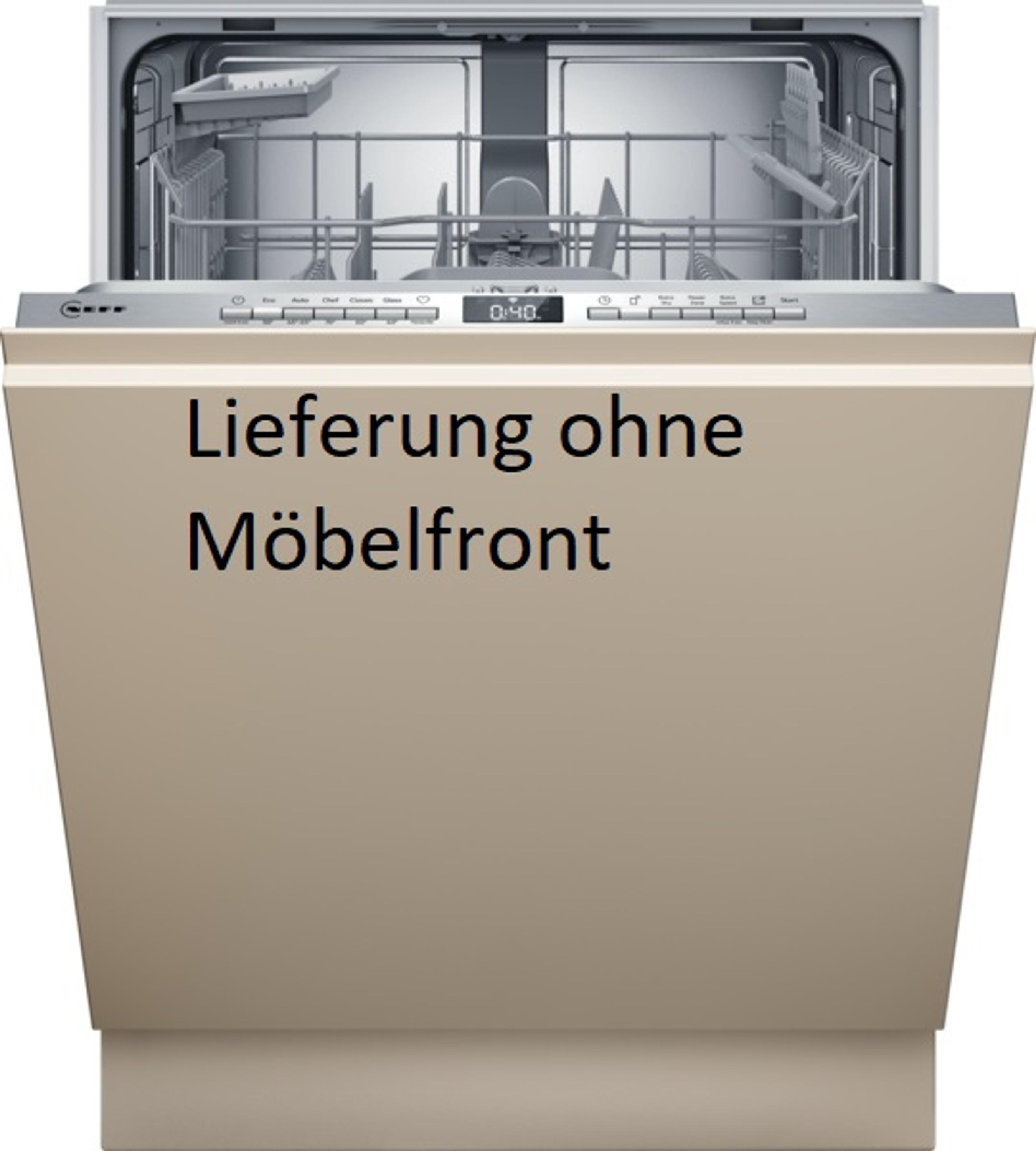 Neff S155HTX04E, Voll integriert, Standardgröße (60 cm), Edelstahl, Tasten, 1,75 m, 1,65 m