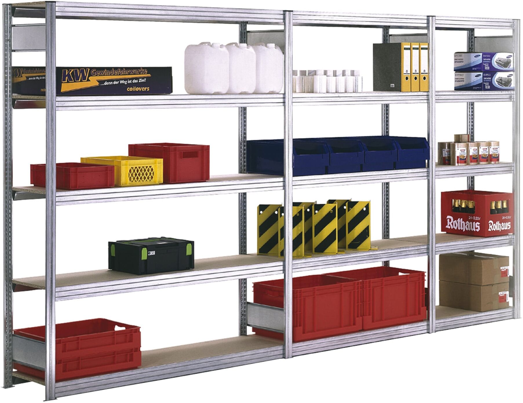 Regalwerk BERT Großfachregal Anbaufeld HxBxT 3000x1005x400mm (B3-50711-40)