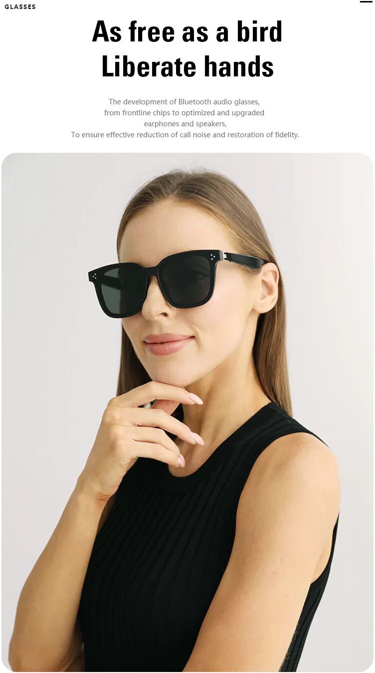 INF Kabellose Bluetooth-Sonnenbrille - Musik, Anrufe und mehr