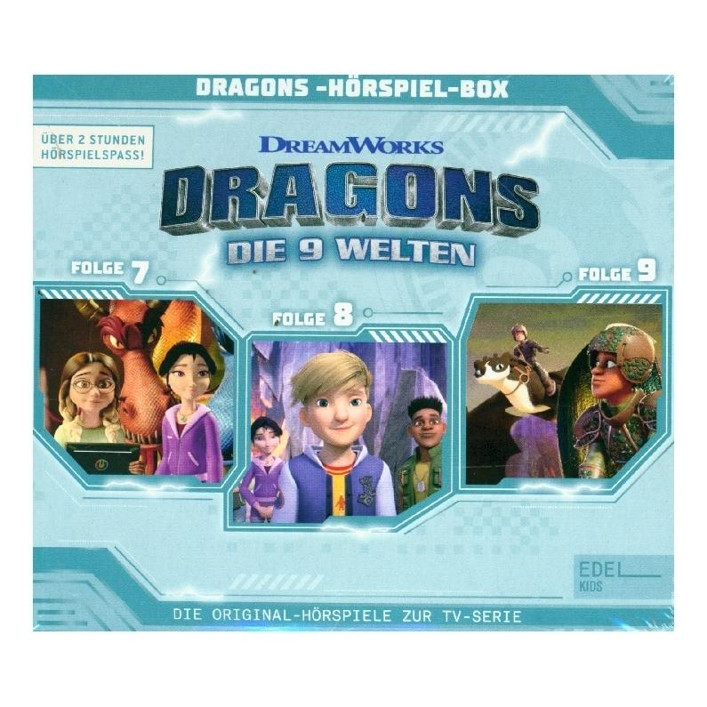 Edel:Kids Dragons - Die 9 Welten Hörspiel-Box Vol 3 (F7-9) (Dragons, Deutsch) (0218434KID)
