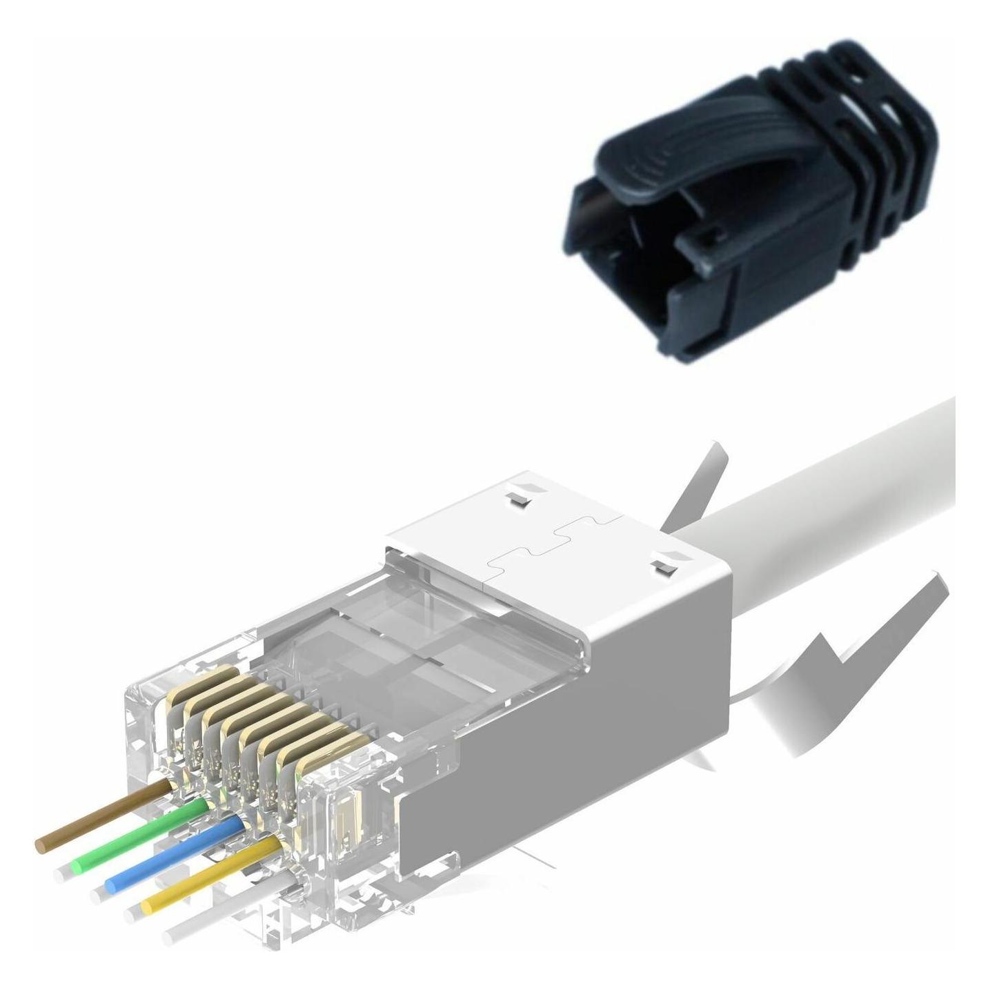 Lanview RJ45 STP plug Cat6A/Cat7 for (Netzwerkkabel Stecker) (LVN125311)
