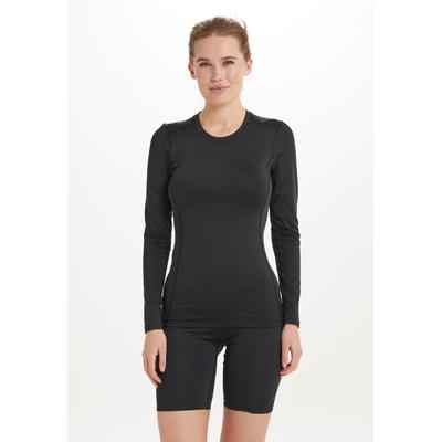 Funktionsshirt ENDURANCE "Power", Damen, Gr. 40, schwarz, 90% Polyester, 10% Elasthan, unifarben, normal, Rundhals, Shirts Funktionsshirt, mit atmungsaktiven Mesh-Einsätzen