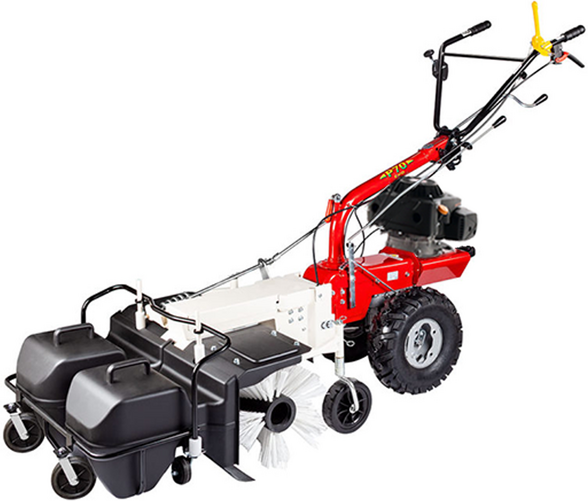 Balayeuse Eurosystems P70 EVO de 88 cm, balayeuse avec ramassage et moteur Loncin 224 OHV